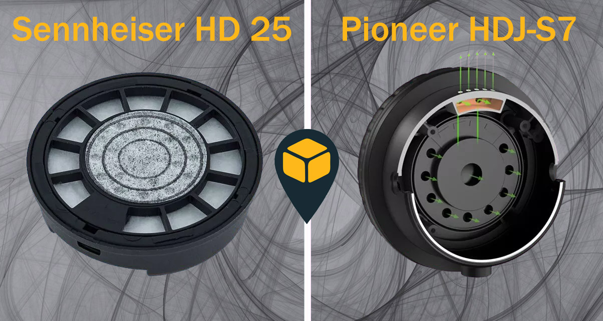 Сравнение Sennheiser HD 25 и Pioneer HDJ-S7